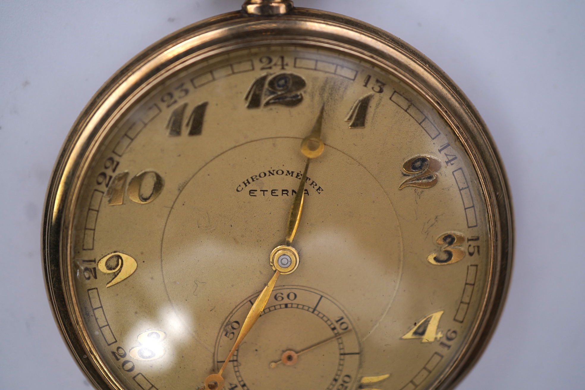 Eterna, an Art Deco pocket watch, 1930s